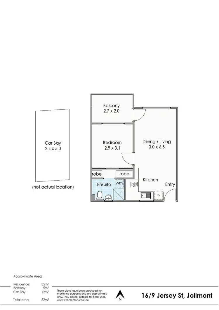 Floorplan of Homely apartment listing, 16/9 Jersey Street, Jolimont WA 6014
