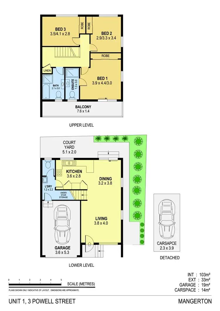 Floorplan of Homely townhouse listing, 1/3 Powell Street, Mangerton NSW 2500