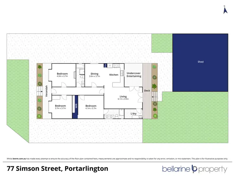 Floorplan of Homely house listing, 77 Simson Street, Portarlington VIC 3223
