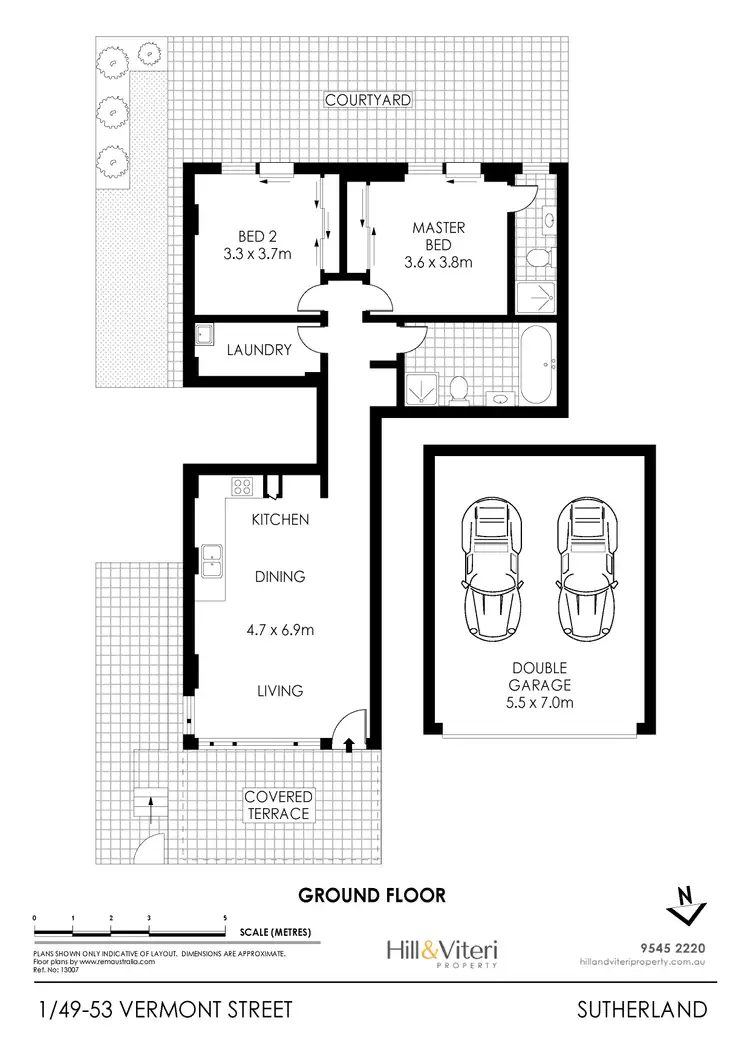 Floorplan of Homely unit listing, 1/49-53 Vermont Street, Sutherland NSW 2232