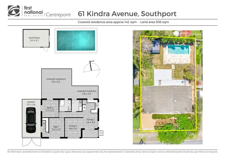 Floorplan of Homely house listing, 61 Kindra Ave, Southport QLD 4215