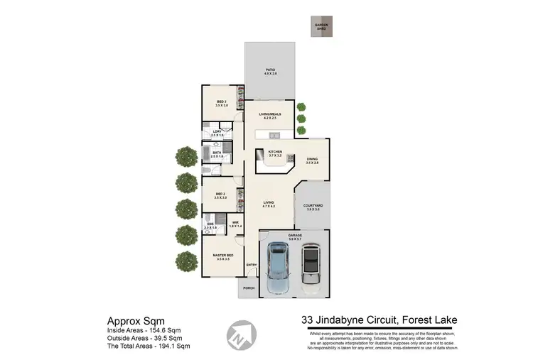Floorplan of Homely house listing, 33 Jindabyne Circuit, Forest Lake QLD 4078