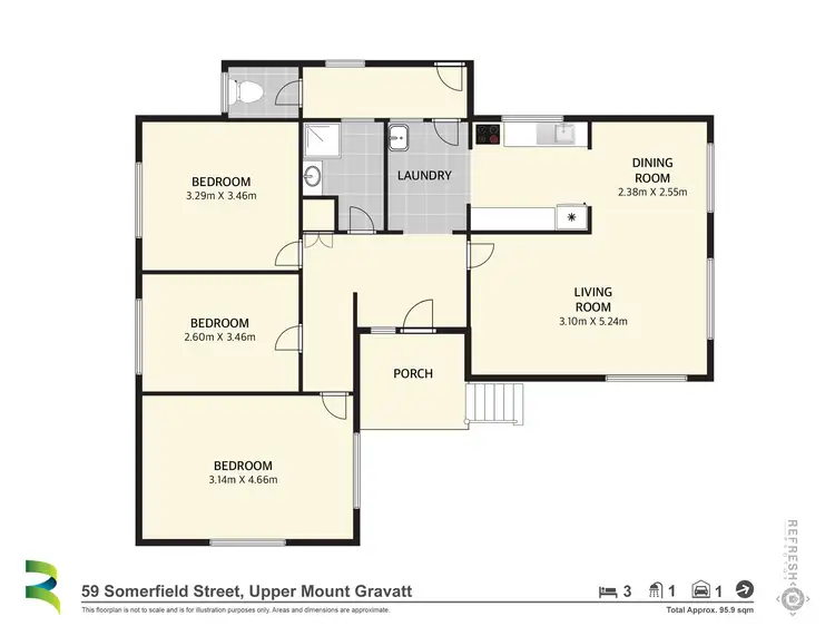 Floorplan of Homely house listing, 59 Somerfield Street, Upper Mount Gravatt QLD 4122