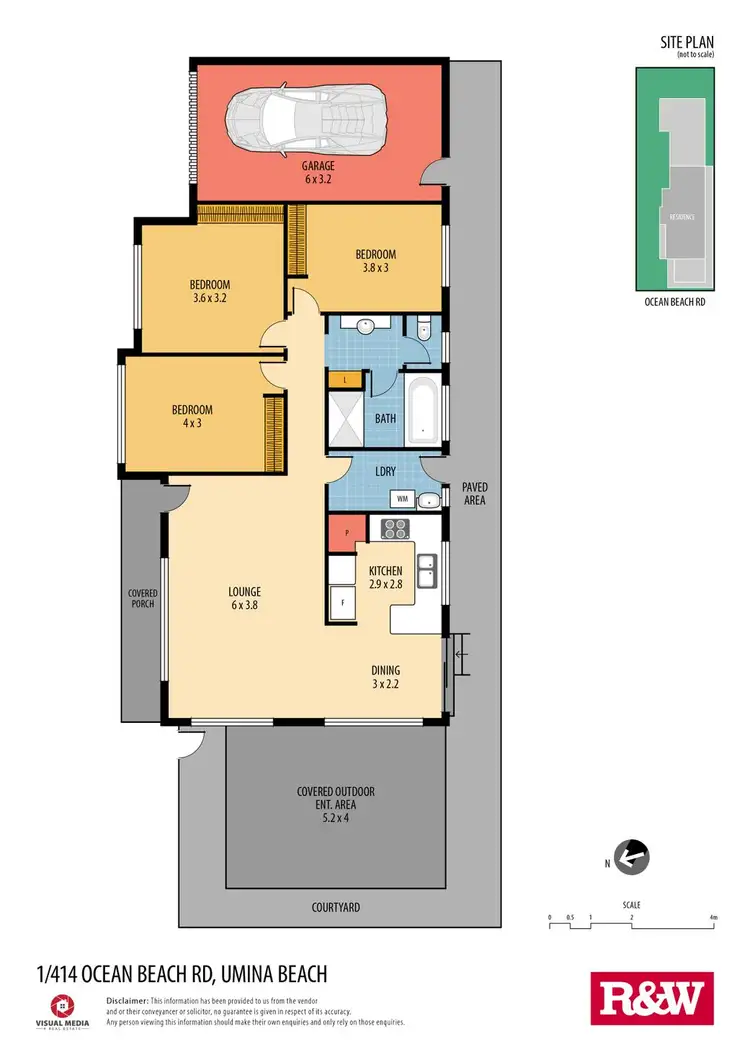 Floorplan of Homely villa listing, 1/414 Ocean Beach Road, Umina Beach NSW 2257