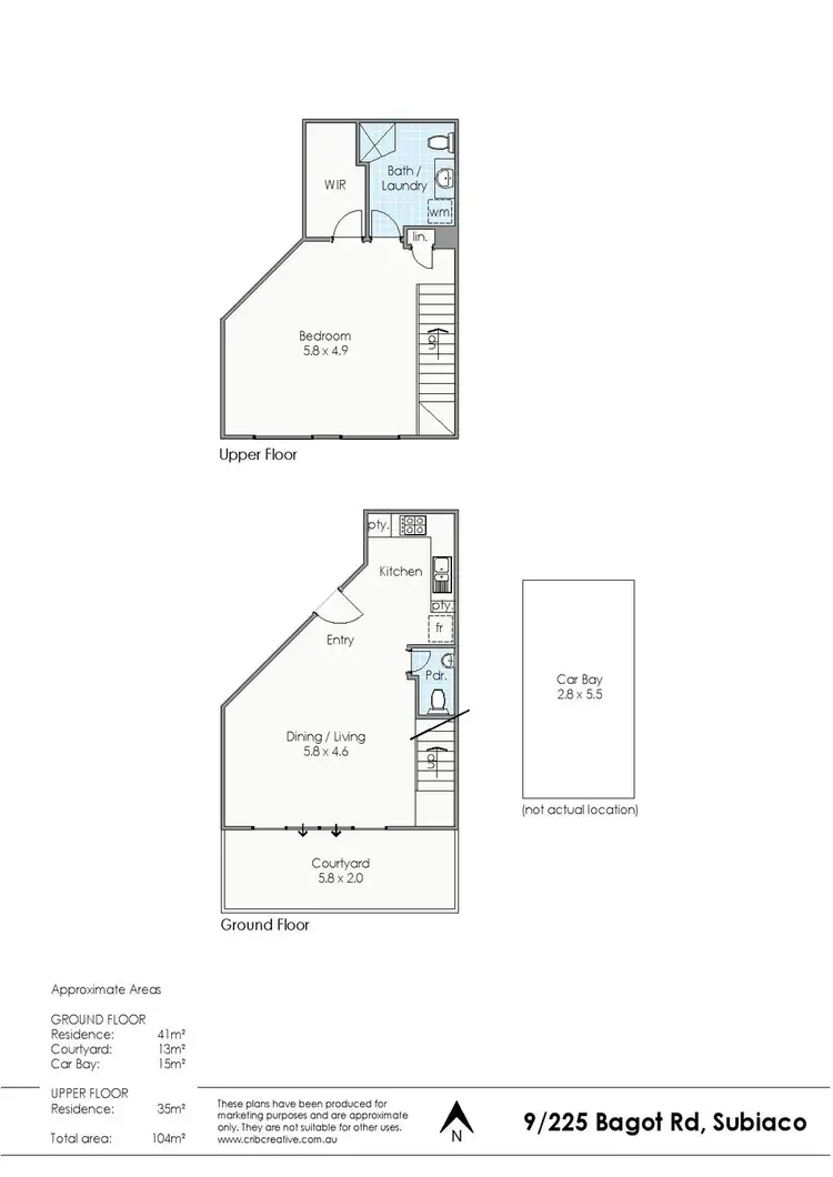 Floorplan of Homely apartment listing, 9/225 Bagot Road, Subiaco WA 6008