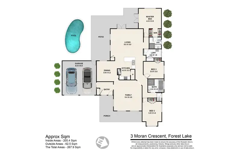Floorplan of Homely house listing, 3 Moran Crescent, Forest Lake QLD 4078
