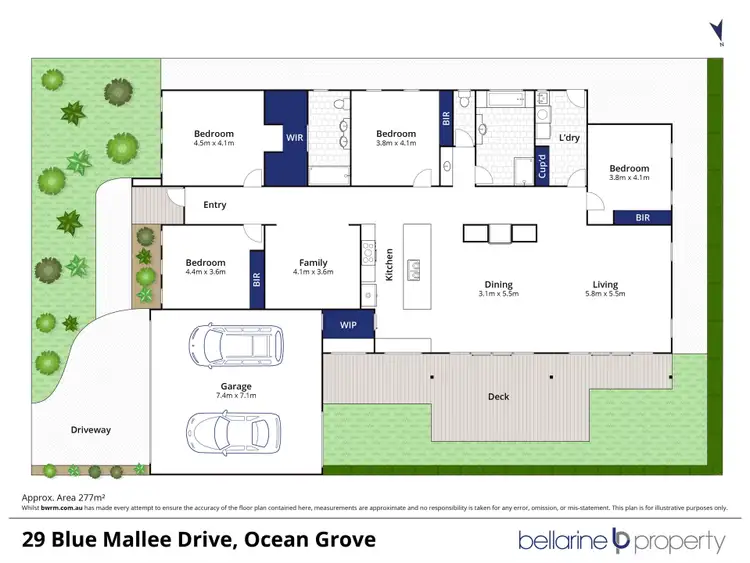 Floorplan of Homely house listing, 29 Blue Mallee Drive, Ocean Grove VIC 3226