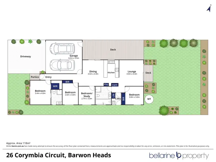 Floorplan of Homely house listing, 26 Corymbia Circuit, Barwon Heads VIC 3227