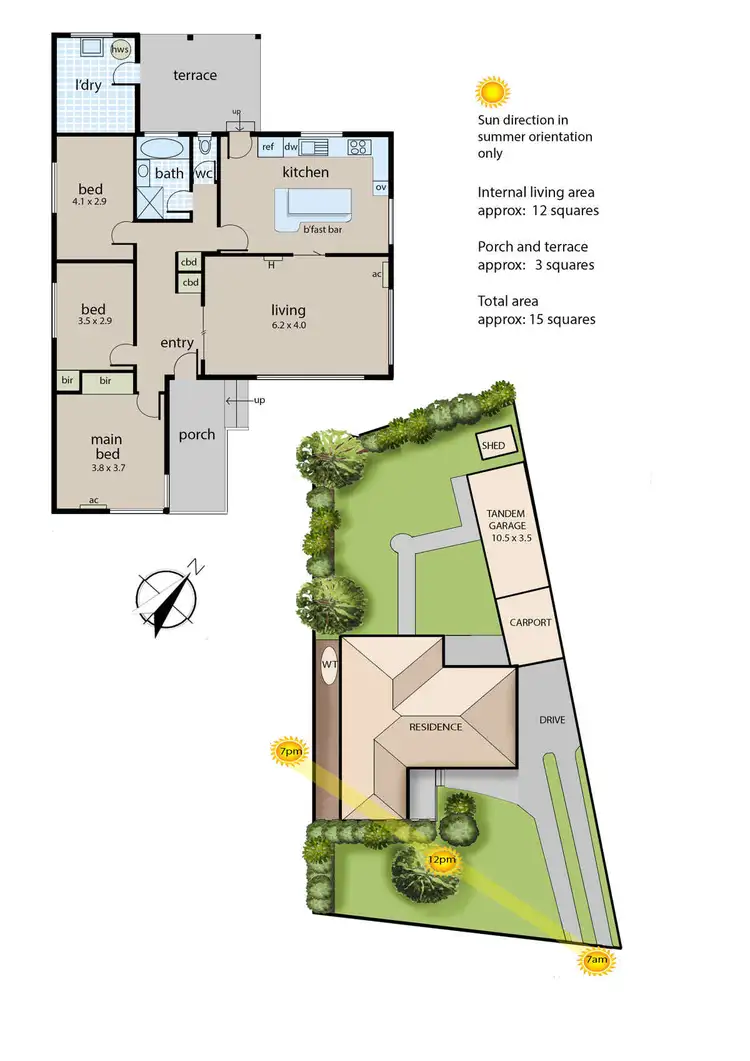 Floorplan of Homely house listing, 10 Lindrum Road, Frankston VIC 3199