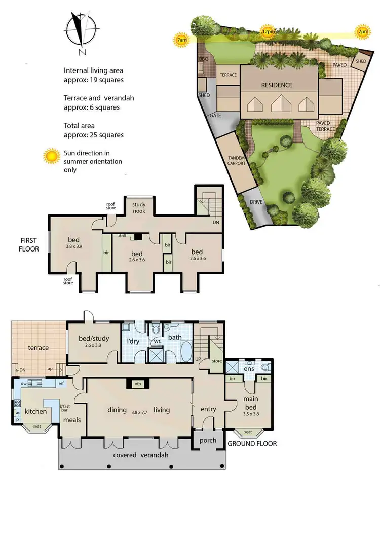 Floorplan of Homely house listing, 6 Rando Court, Frankston South VIC 3199