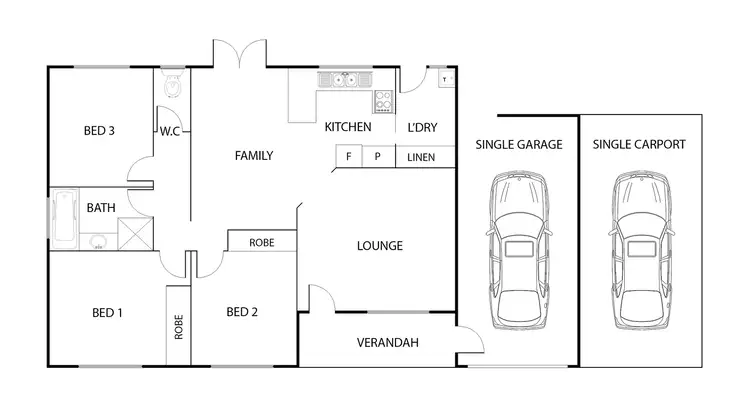 Floorplan of Homely townhouse listing, 30 Cromwell Circuit, Isabella Plains ACT 2905