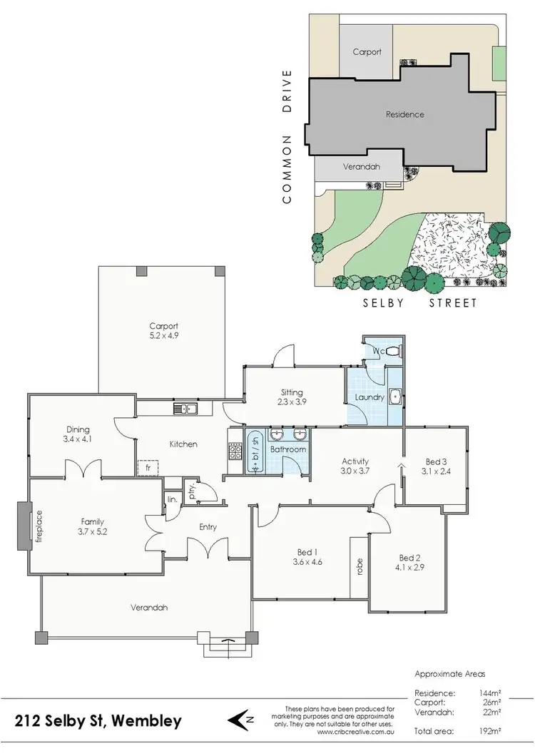 Floorplan of Homely house listing, 212 Selby Street, Wembley WA 6014