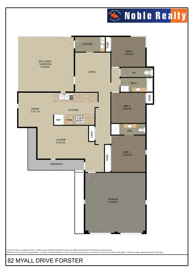 Floorplan of Homely house listing, 82 Myall Drive, Forster NSW 2428