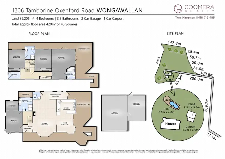 Floorplan of Homely rural property listing, 1206 Tamborine Oxenford Road, Wongawallan QLD 4210