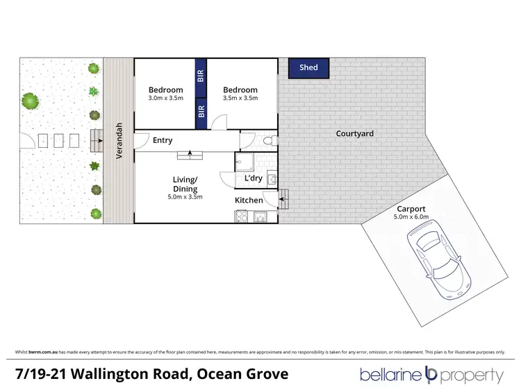 Floorplan of Homely unit listing, 7/19-21 Wallington Road, Ocean Grove VIC 3226