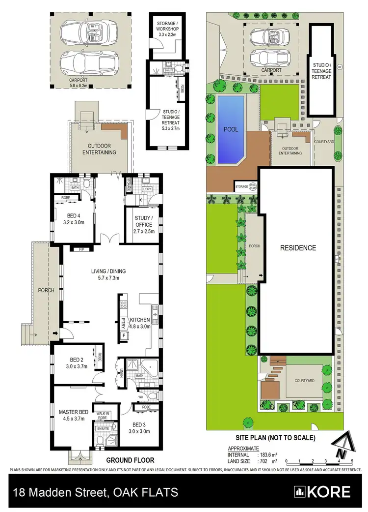 Floorplan of Homely house listing, 18 Madden Street, Oak Flats NSW 2529