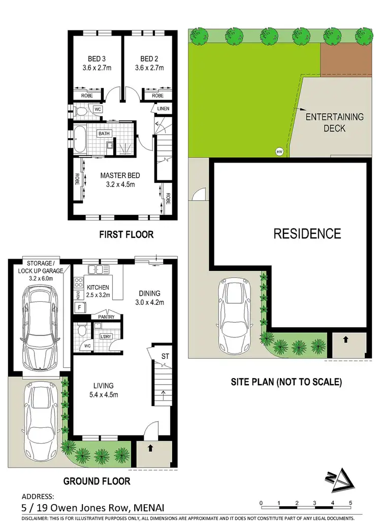 Floorplan of Homely townhouse listing, 5/19 Owen Jones Row, Menai NSW 2234