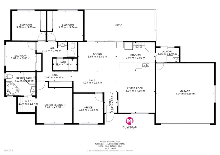 Floorplan of Homely house listing, 24 Magellan Circuit, Urraween QLD 4655