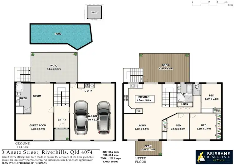 Floorplan of Homely house listing, 3 Aneto Street, Riverhills QLD 4074