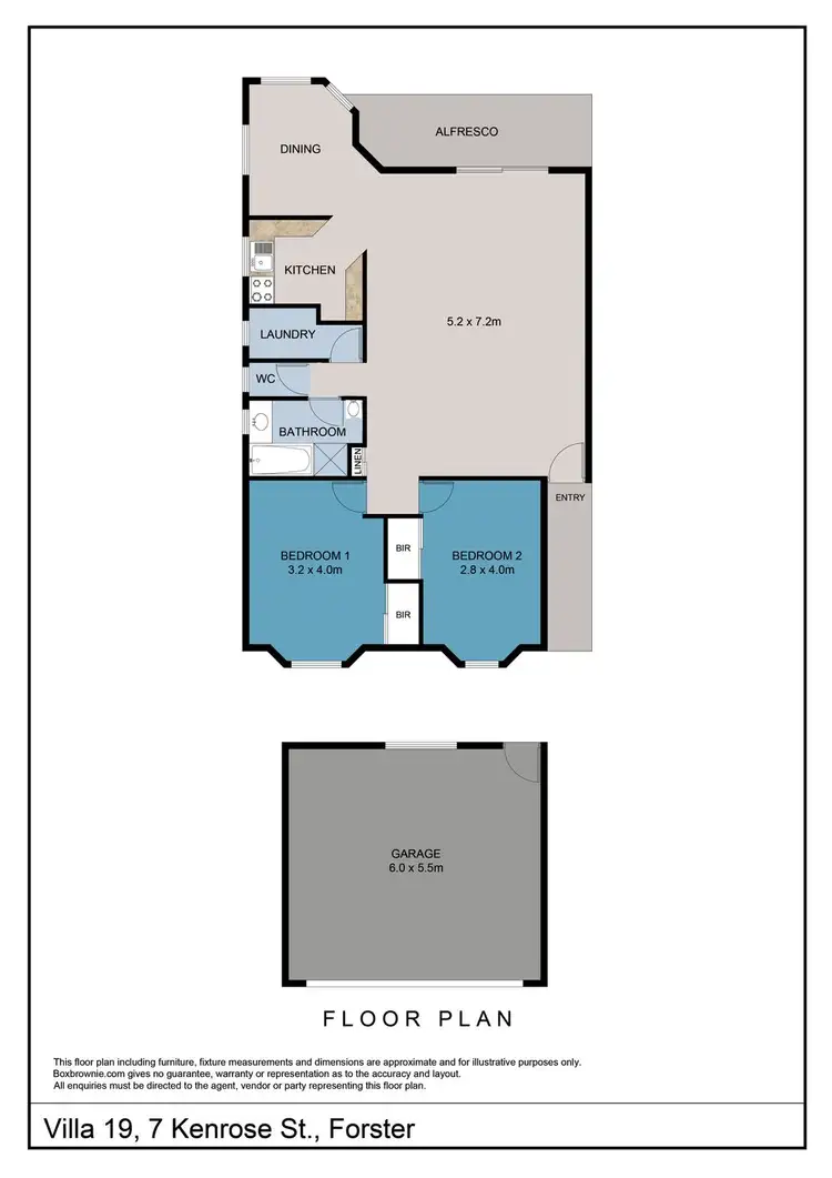 Floorplan of Homely villa listing, 19/7 'Harbour Shores' Kenrose Street, Forster NSW 2428