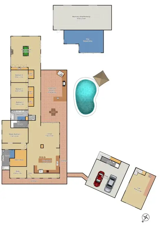 Floorplan of Homely rural property listing, 146 Old Stock Route Road, Oakville NSW 2765