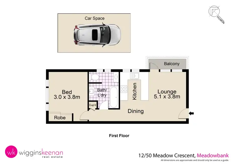 Floorplan of Homely apartment listing, 12/50 Meadow Crescent, Meadowbank NSW 2114