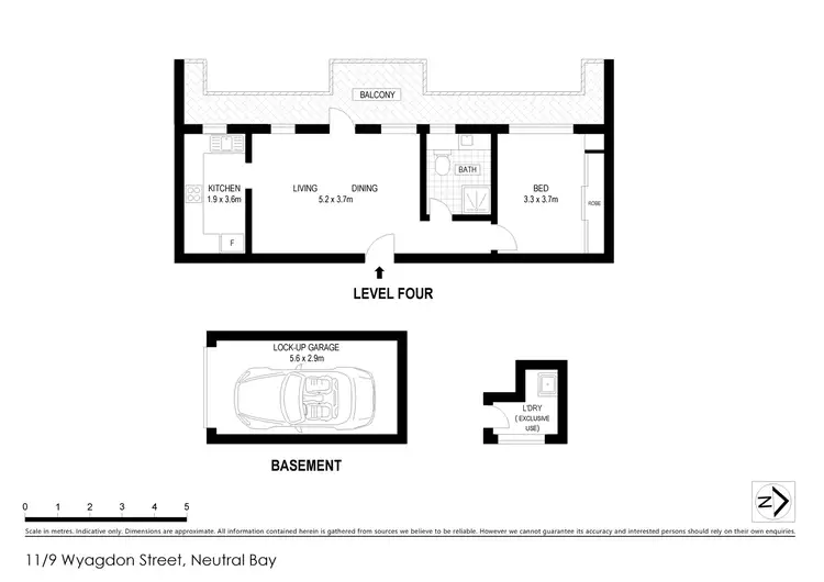 Floorplan of Homely apartment listing, 11/9 Wyagdon Street, Neutral Bay NSW 2089