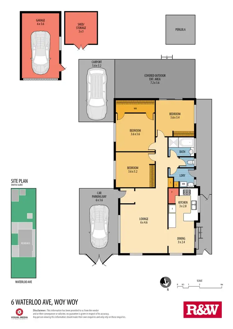 Floorplan of Homely house listing, 6 Waterloo Avenue, Woy Woy NSW 2256