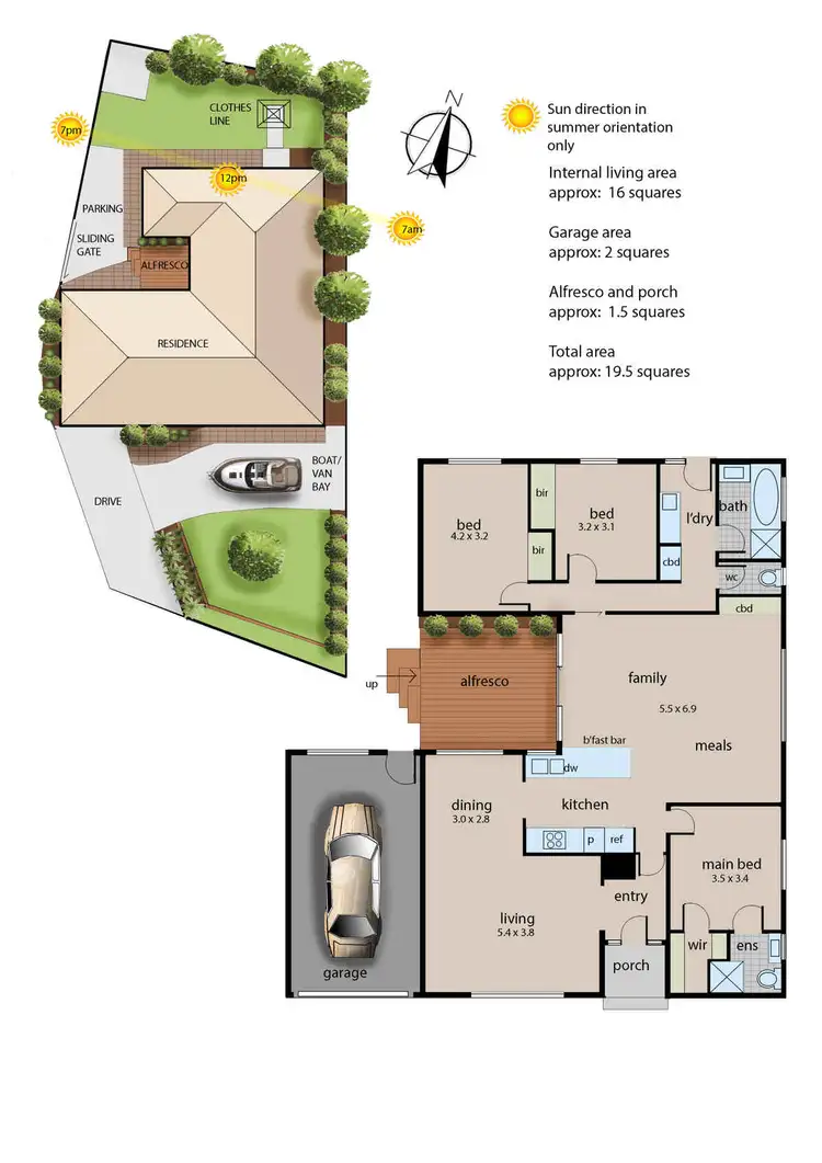 Floorplan of Homely house listing, 101B Casuarina Drive, Frankston South VIC 3199