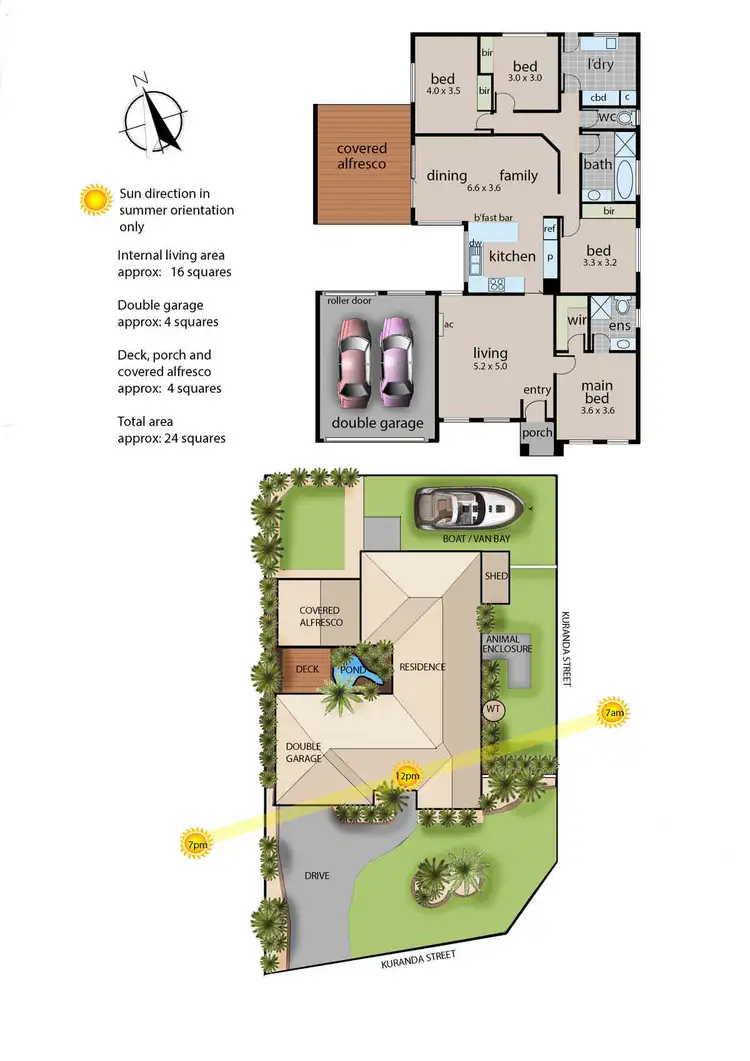 Floorplan of Homely house listing, 55 Kuranda Street, Langwarrin VIC 3910