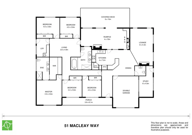 Floorplan of Homely house listing, 51 Macleay Way, Armidale NSW 2350