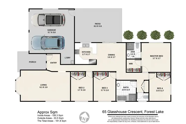 Floorplan of Homely house listing, 65 Glasshouse Crescent, Forest Lake QLD 4078