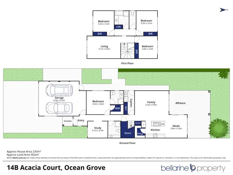 Floorplan of Homely townhouse listing, 14b Acacia Court, Ocean Grove VIC 3226
