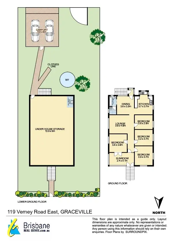 Floorplan of Homely house listing, 119 Verney Rd East, Graceville QLD 4075