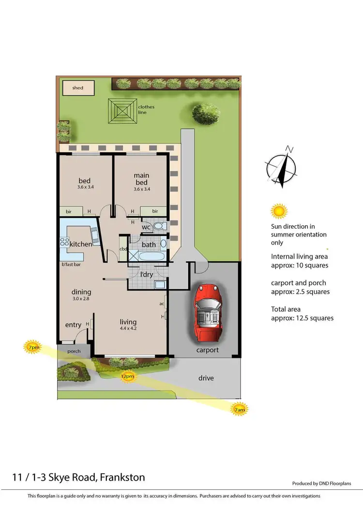 Floorplan of Homely unit listing, 11/1-3 Skye Road, Frankston VIC 3199