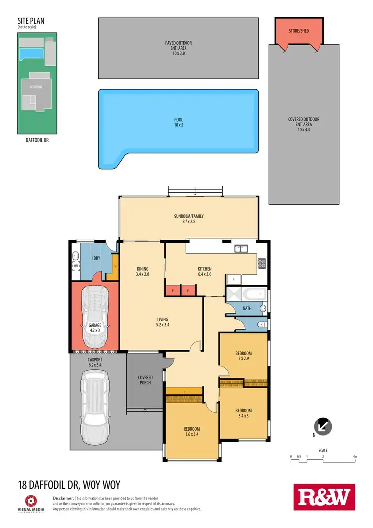 Floorplan of Homely house listing, 18 Daffodil Drive, Woy Woy NSW 2256