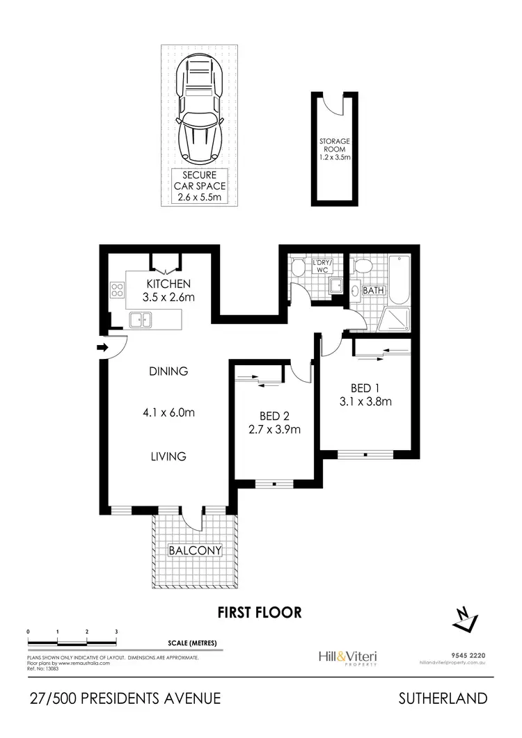 Floorplan of Homely unit listing, 27/500 President Avenue, Sutherland NSW 2232