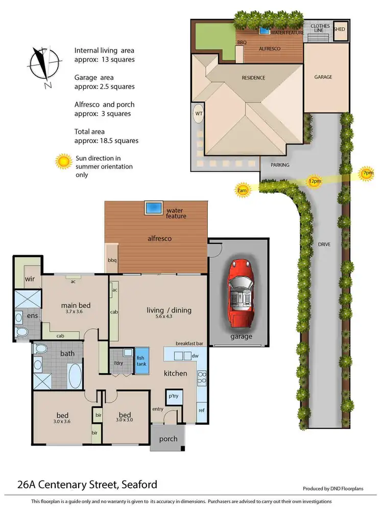 Floorplan of Homely unit listing, 26A Centenary Street, Seaford VIC 3198