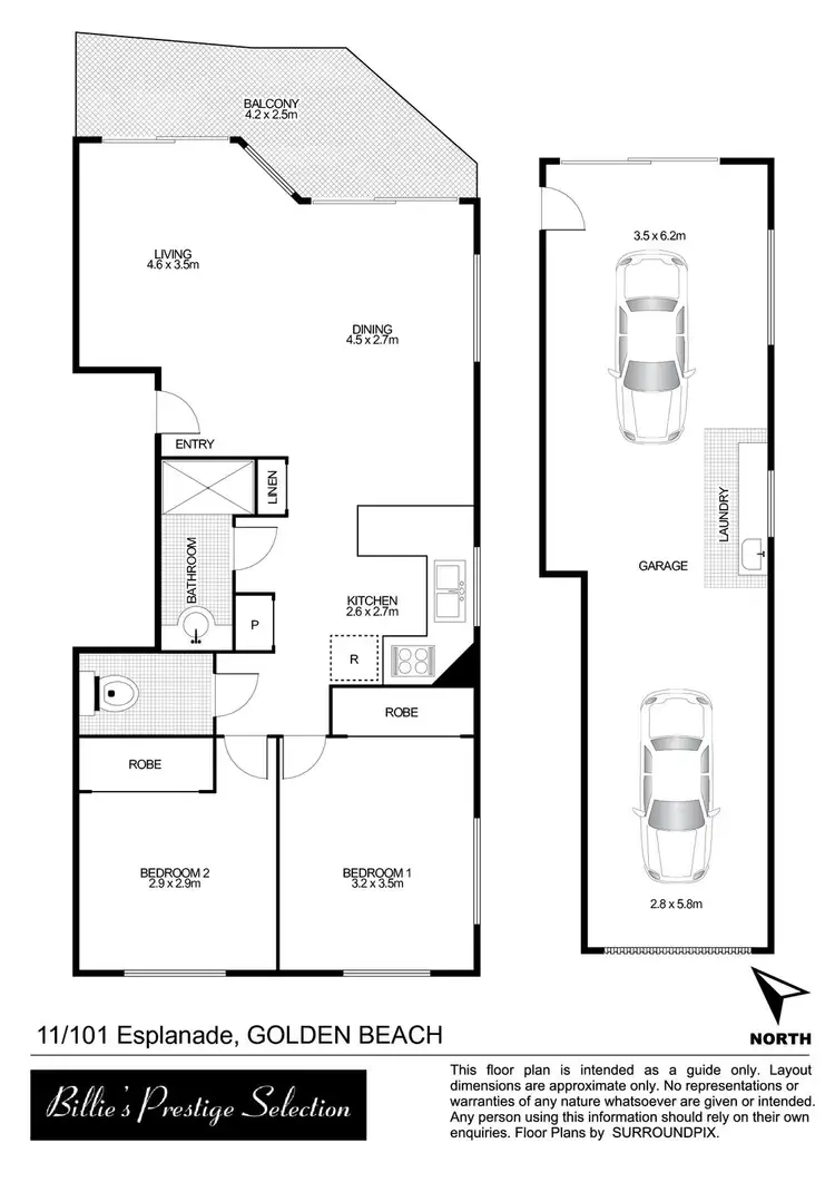 Floorplan of Homely unit listing, 11/101 Esplanade, Golden Beach QLD 4551