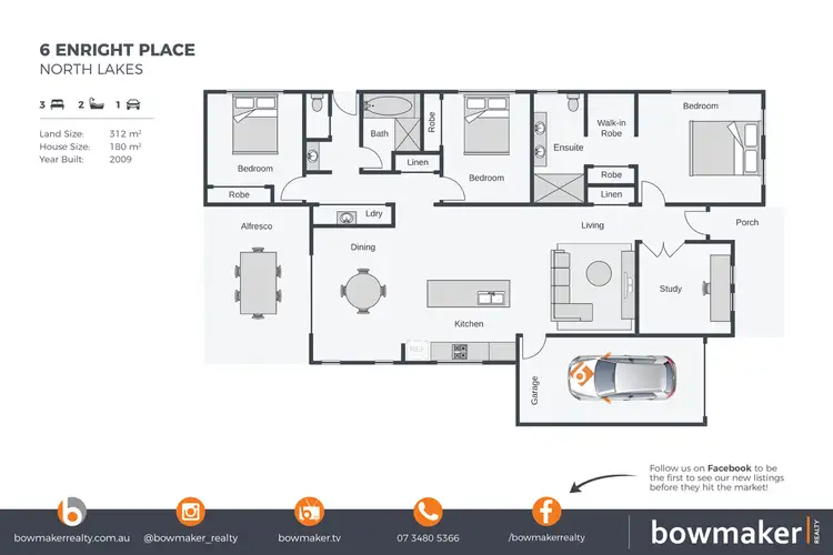 Floorplan of Homely house listing, 6 Enright Place, North Lakes QLD 4509
