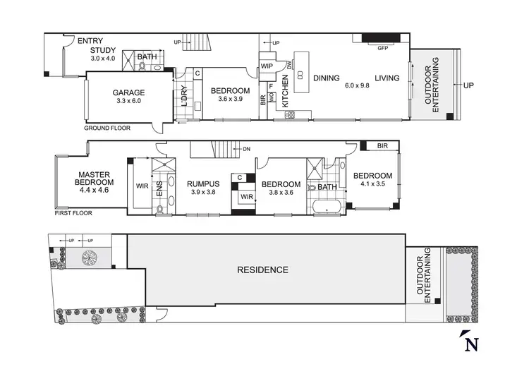 Floorplan of Homely house listing, 2A Collins Street, Essendon VIC 3040