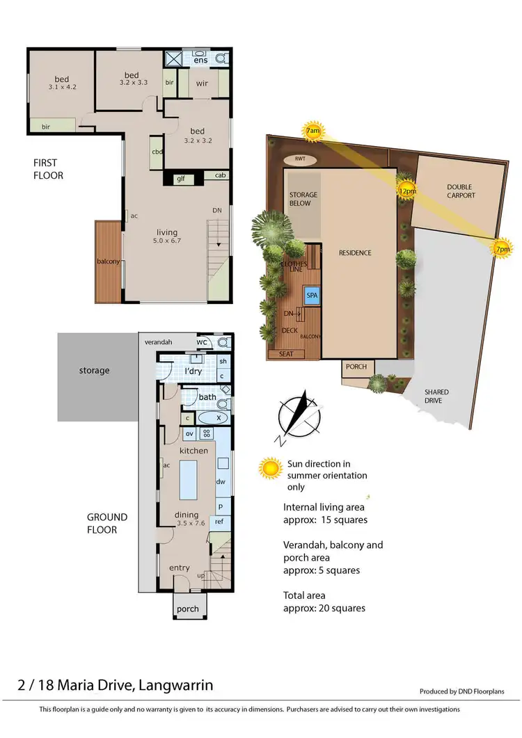 Floorplan of Homely unit listing, 2/18 Maria Drive, Langwarrin VIC 3910