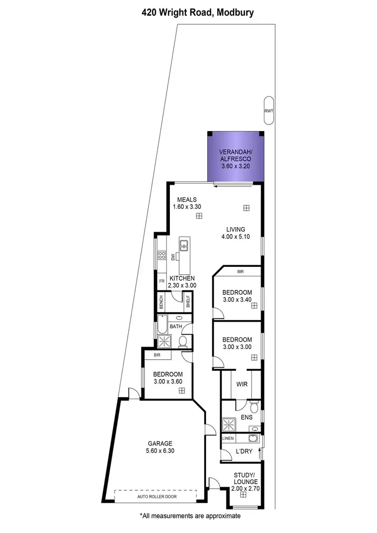 Floorplan of Homely house listing, 420 Wright Road, Modbury SA 5092