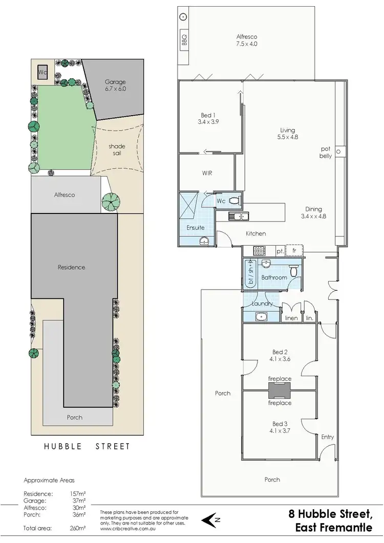 Floorplan of Homely house listing, 8 Hubble St, East Fremantle WA 6158