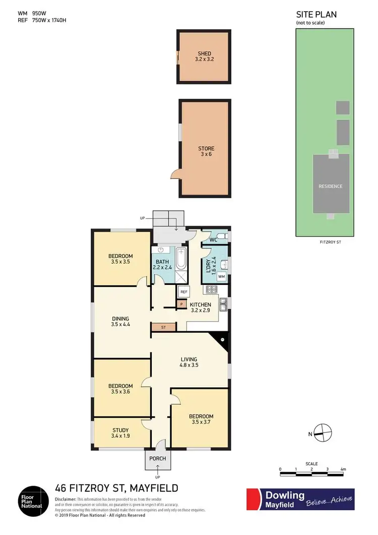 Floorplan of Homely house listing, 46 Fitzroy Street, Mayfield NSW 2304