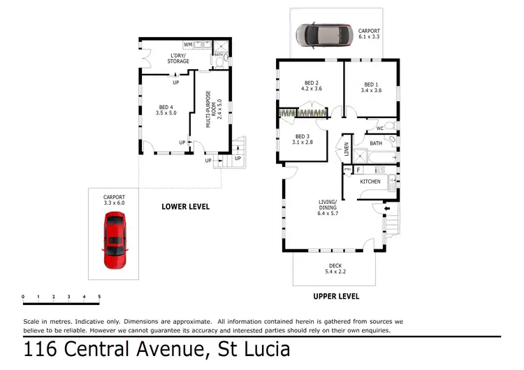 Floorplan of Homely house listing, 116 Central Avenue, St Lucia QLD 4067