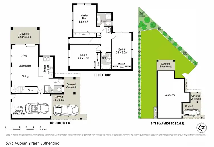 Floorplan of Homely townhouse listing, 5/96 Auburn Street, Sutherland NSW 2232