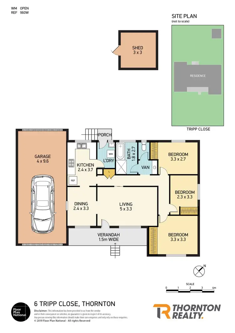 Floorplan of Homely house listing, 6 Tripp Close, Thornton NSW 2322