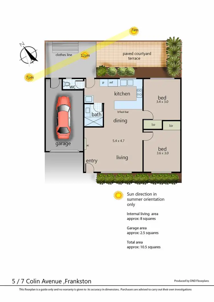Floorplan of Homely unit listing, 5/7 Colin Avenue, Frankston VIC 3199