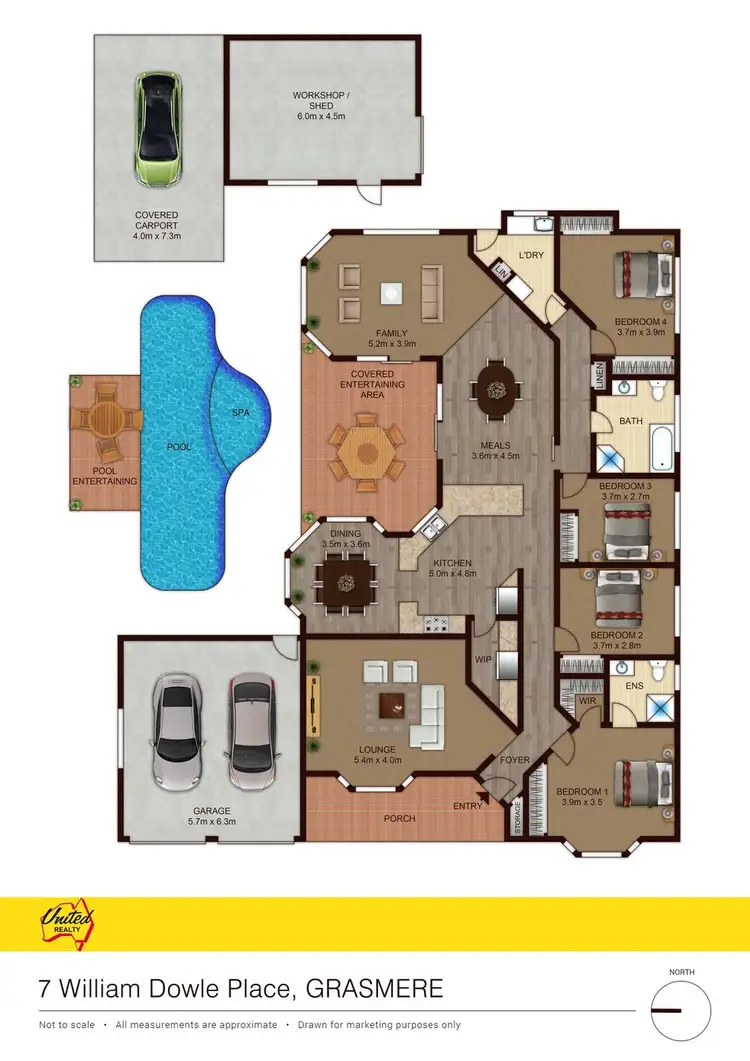 Floorplan of Homely house listing, 7 William Dowle Place, Grasmere NSW 2570
